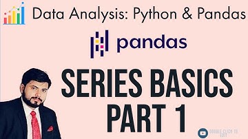 Pandas Series Basics - Part 1| Python Pandas Tutorial