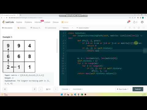 leetcode329 DFS matrix