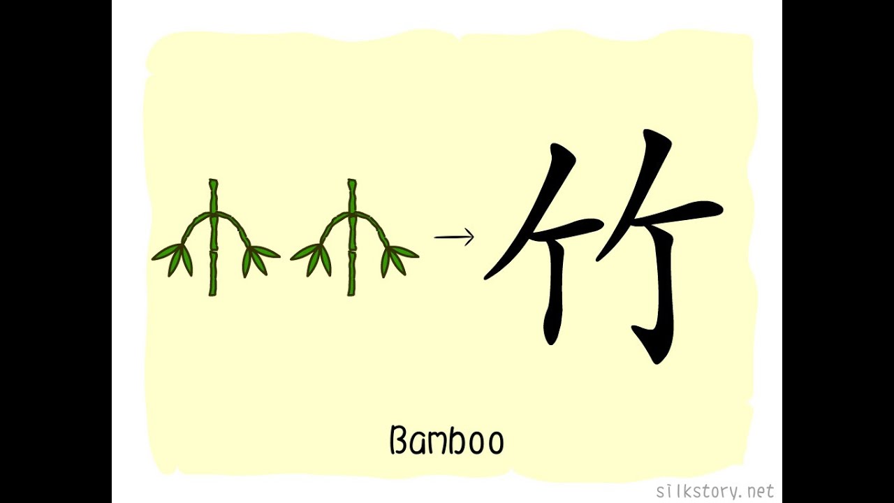 The Story of Chinese Character : 竹 - YouTube