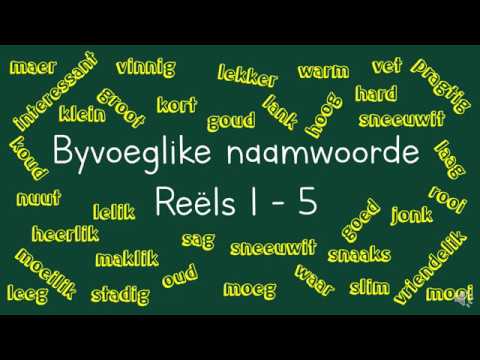Video: Byvoeglike Naamwoord: Reëls En Nuanses