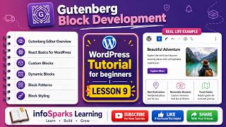 WordPress Gutenberg Block Development Tutorial in Hindi | infoSparks
