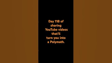 Day 118 of sharing YouTube videos that‘ll turn you into a Polymath. #music  #memes  #lovingsong  #dj
