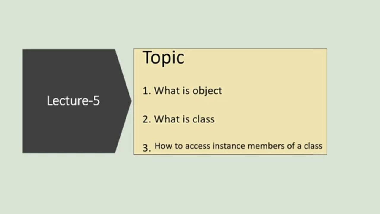 Java 25 Course | Lecture No-5 Object & Class in Java and accessing members of a class |