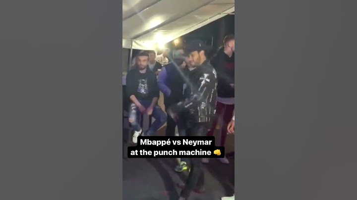 Mbappe vs. Neymar at the punching machine 🥊