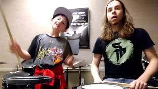 Paradiddle workout at 200 BPM with Zach