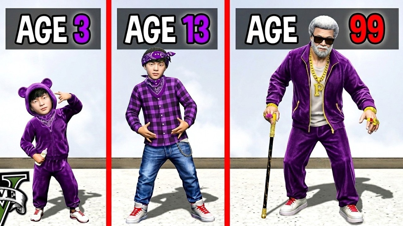 လူမိုက်တစ်ယောက်အဖြစ် နှစ်ပေါင်း (၁၀၀) အသက်ရှင်ခဲ့တယ် | Living 100 Years as A Gangster in GTA V