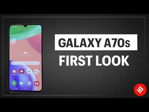 Samsung Galaxy A70 First Look  64MP camera  stunning design