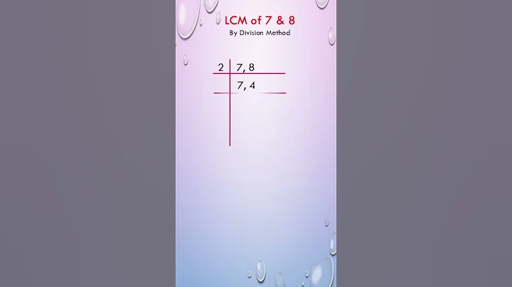 Least Common Multiple of 7 & 8 | How to find LCM of two numbers