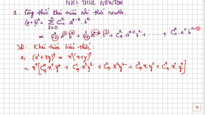Cách độc nhị thức Newton