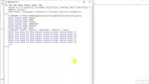 Python GPA Calculator