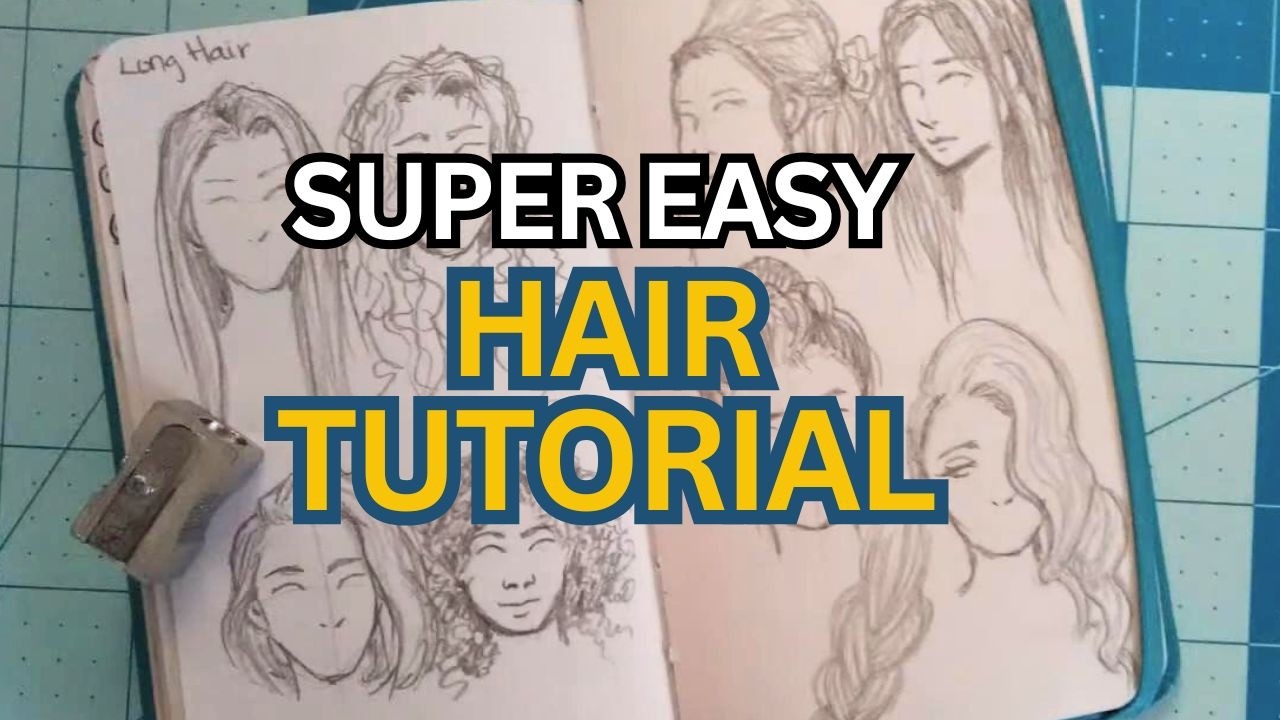 How to Draw Hair the EASY WAY! (Drawing Tutorial for Beginning Artists ...