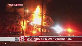 Fire destroys New Haven building