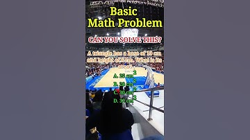 A triangle has a base of 10 cm and height of 6 cm. What is its area? #shorts #maths