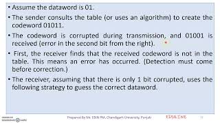 MODULE 2 - TOPIC 12 - ERROR DETECTION IN BLOCK CODING
