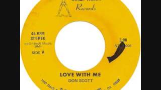 Rare モダンソウル DON SCOTT Love With Me Don Scott - Love With Me (noD ttocS '77) self-released Bay Area