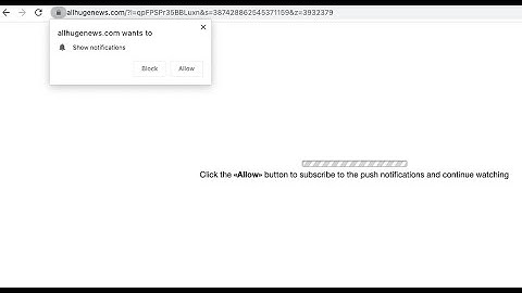 Allhugenews.com web push notifications (removal guide).