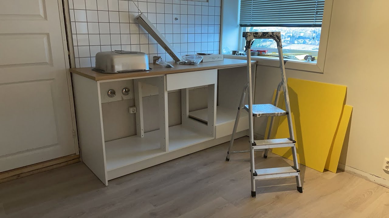 сборка кухни Икеа Кноксхульт, бюджетный вариант - YouTube