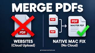 Stop Using Websites to Merge PDFs on Mac! (Do This Instead)