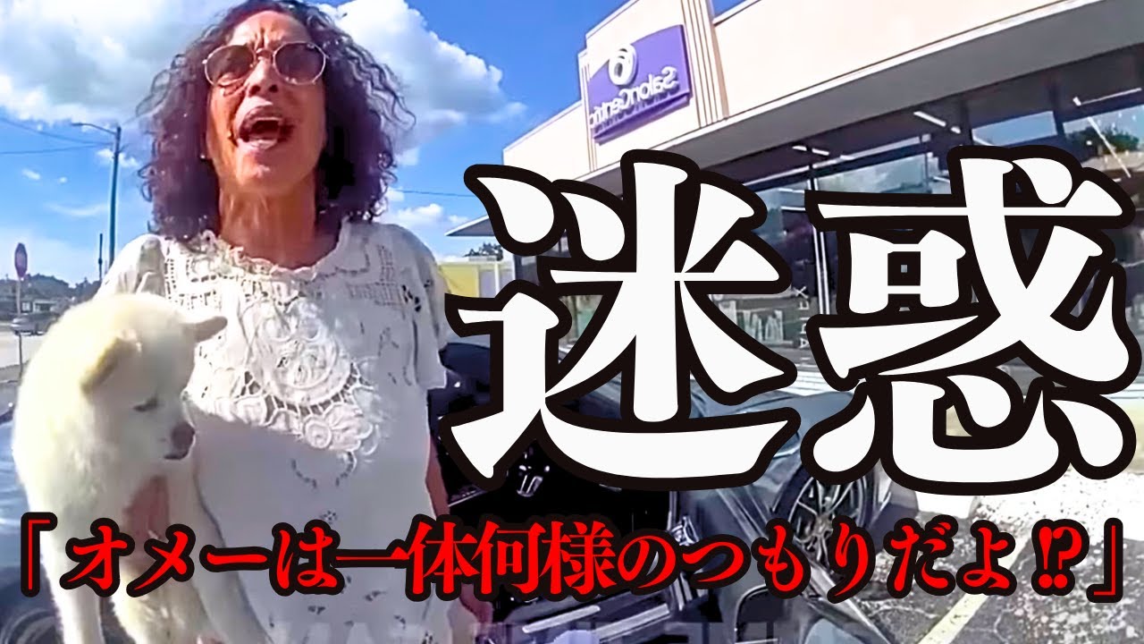 高級車ポルシェに乗り警官の話を全て無視する 超高圧的金持ち我儘おばさん