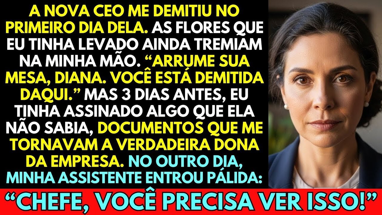A NOVA CEO ME DEMITIU NO PRIMEIRO DIA, ATÉ QUE EU TINHA ASSINADO DOCUMENTOS QUE ME TORNAVAM A...