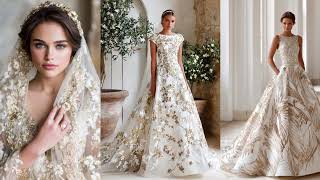 Elegant Bridal Fashion Trends 2027 | Ivory & Champagne Wedding Dress Ideas screenshot 3