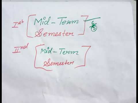 म ड टर म Exam क य ह त ह Mid Term Exam Kyun Hota Hai Mid Term Paper 2023 Mid Term Exam 