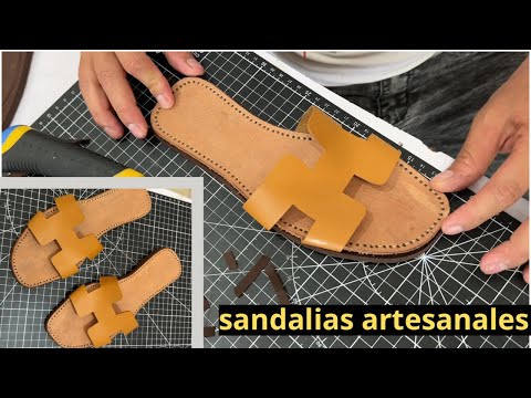 Cómo hacer unas sandalias de cuero (Fácil) cosidas a mano.