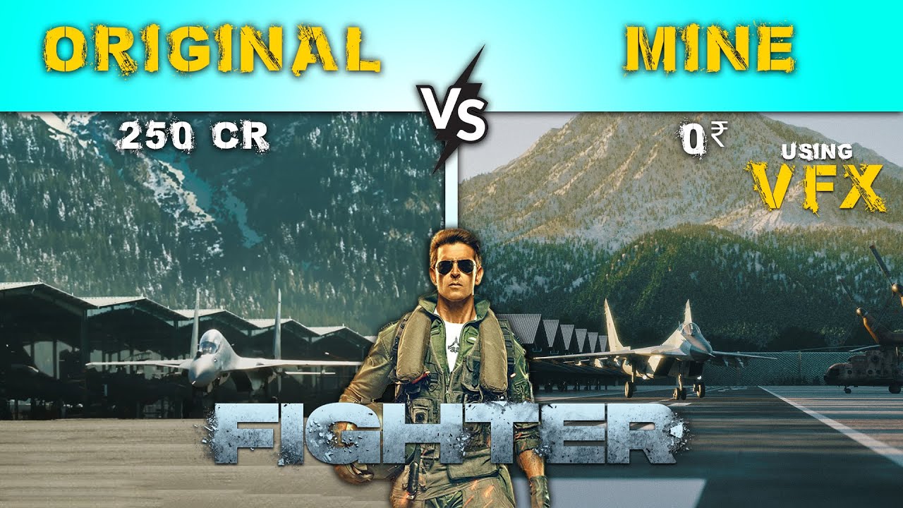 I Recreated Fighter Movie VFX In 0₹ Budget ll Better Than Original