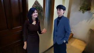 KENZO TERPESONA MELIHAT MUTIARA MENGENAKAN PAKAIAN HITAM PEMBERIANNYA MAKIN CANTIK 