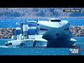 Ferry carrying around 270 people capsizes in Mediterranean Sea