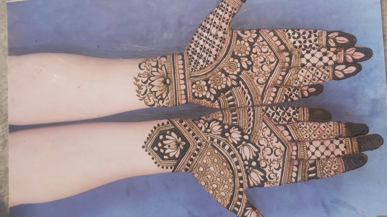 simple floral mehndi designs tutorial #mehndidesign #shotsviral #youtubeshorts