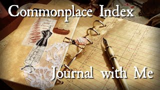 COMMONPLACE vs WASTE BOOK 📖🪶 Cozy Index and Journal with Me
