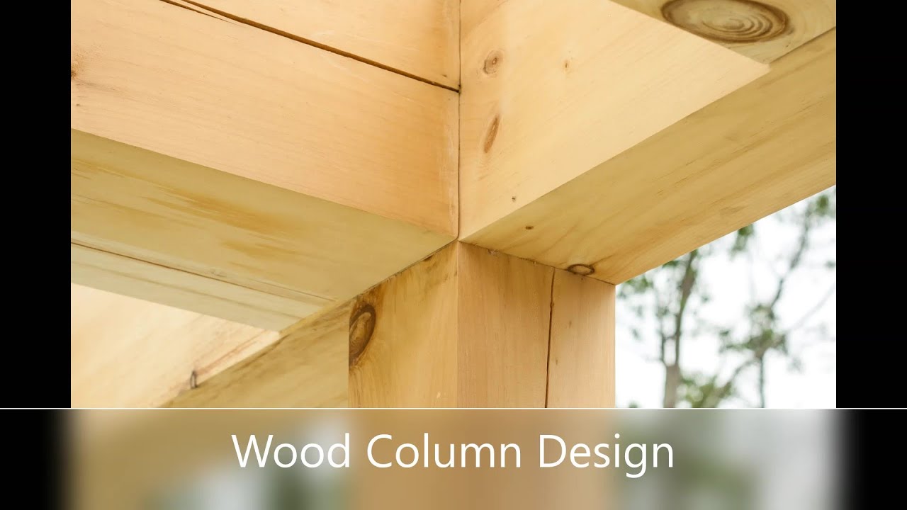 Проект деревянной колонны от профессионального инженера