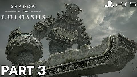 Shadow Of The Colossus (PS5) 4K HDR - Gameplay Part 3 - Gaius - 3rd Colossus Boss Fight