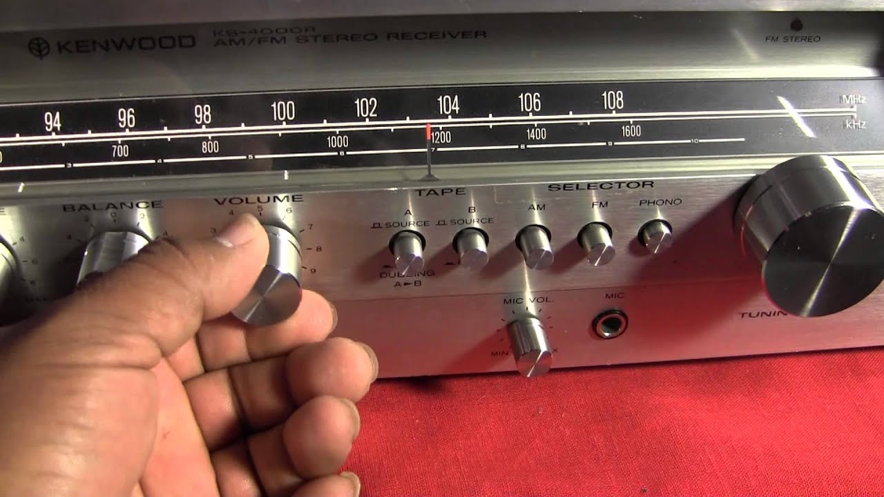 kenwood Ks4000R Stereo receiver tuner YouTube