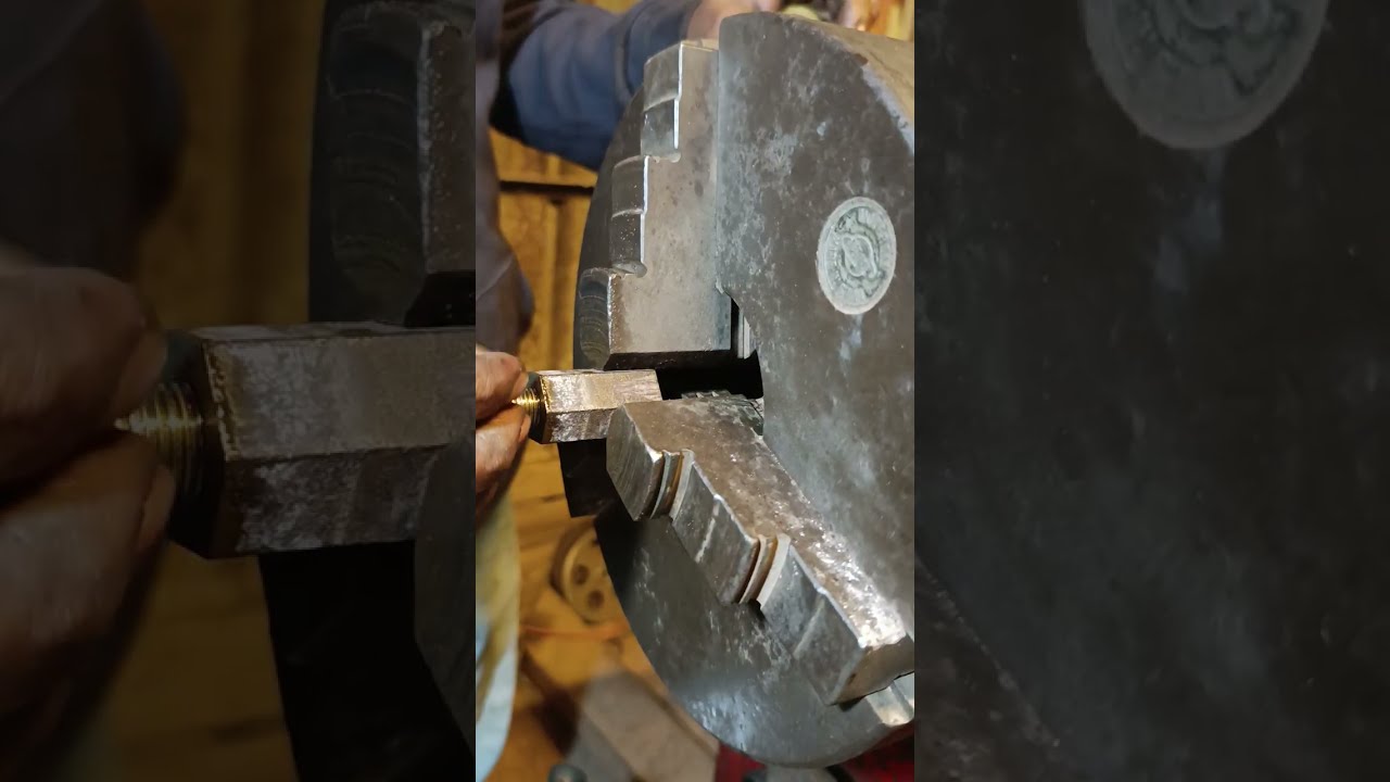 Amazing lathe machine work 🛠️⚙️