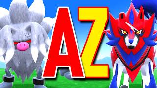 Catch the Strongest Pokemon Alphabet Challenge
