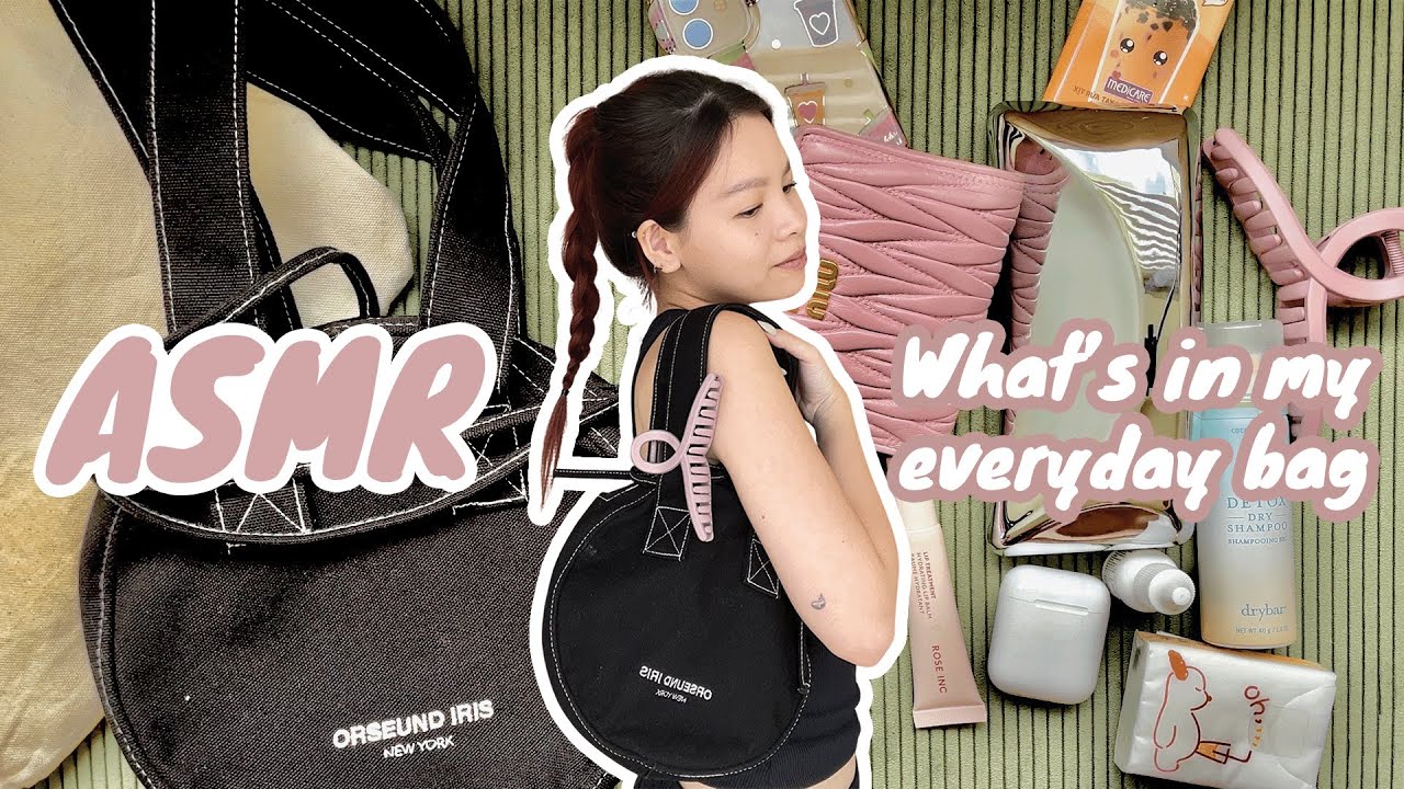 ASMR What's in my bag 👜🎀 lots of tingles!
