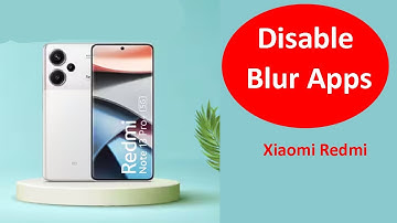 How to Disable Blur Apps in Recent Items Screen in Xiaomi Redmi Mobiles?