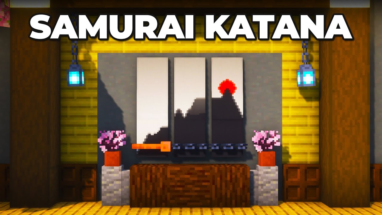 Minecraft Samurai Katana Stand Build Tutorial ⚔️ | Perfect Japanese Sword Design!