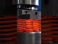 Red-Hot Steel Gets Crushed by a Hydraulic Press (Satisfying Forging)