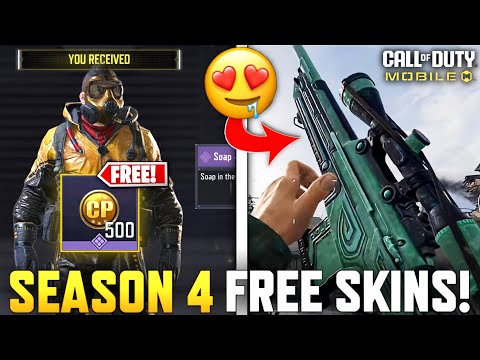 Season 4 All FREE Skins | Free Character Skins | Free Items | Free COD Points in COD Mobile S4 2024!