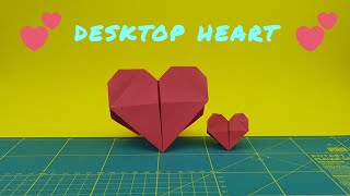 Origami desktop heart in a wonderful video❤️❤️❤️❤️