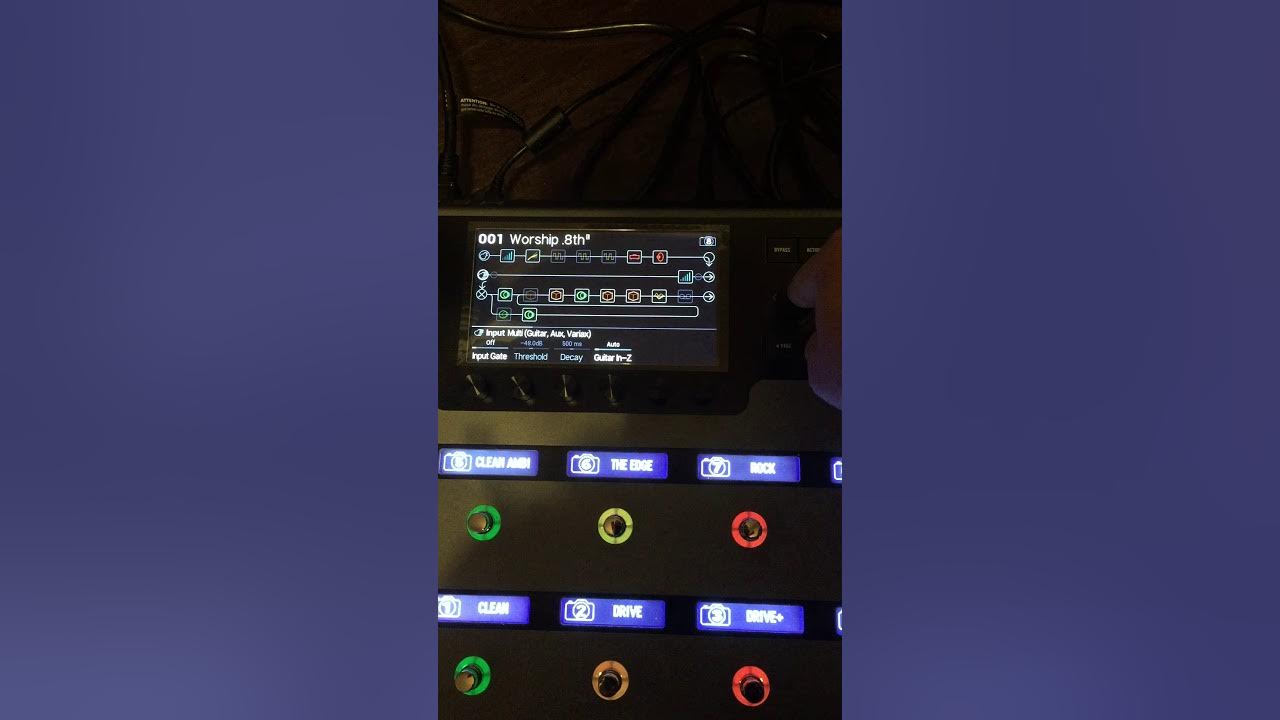 Using the line 6 Helix Aux input to play backing tracks YouTube
