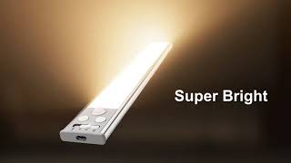 Overview: Gritin Under Cabinet Lights: Super Bright, 3-Color, Motion Sensor