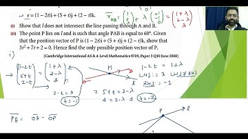 9 VECTORS - Angle Between Two Lines
