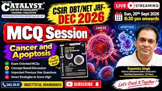 🔥 CSIR DBT/NET JRF DEC 2026 | MCQ SESSION | CANCER BIOLOGY & APOPTOSIS