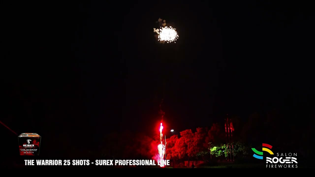 The Warrior 25 Shots Titanium Salute Cake Surex Professional Line