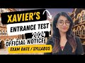 Xaviers entrance test 2024  officia notice out  exam date  paper pattern syllabus explained