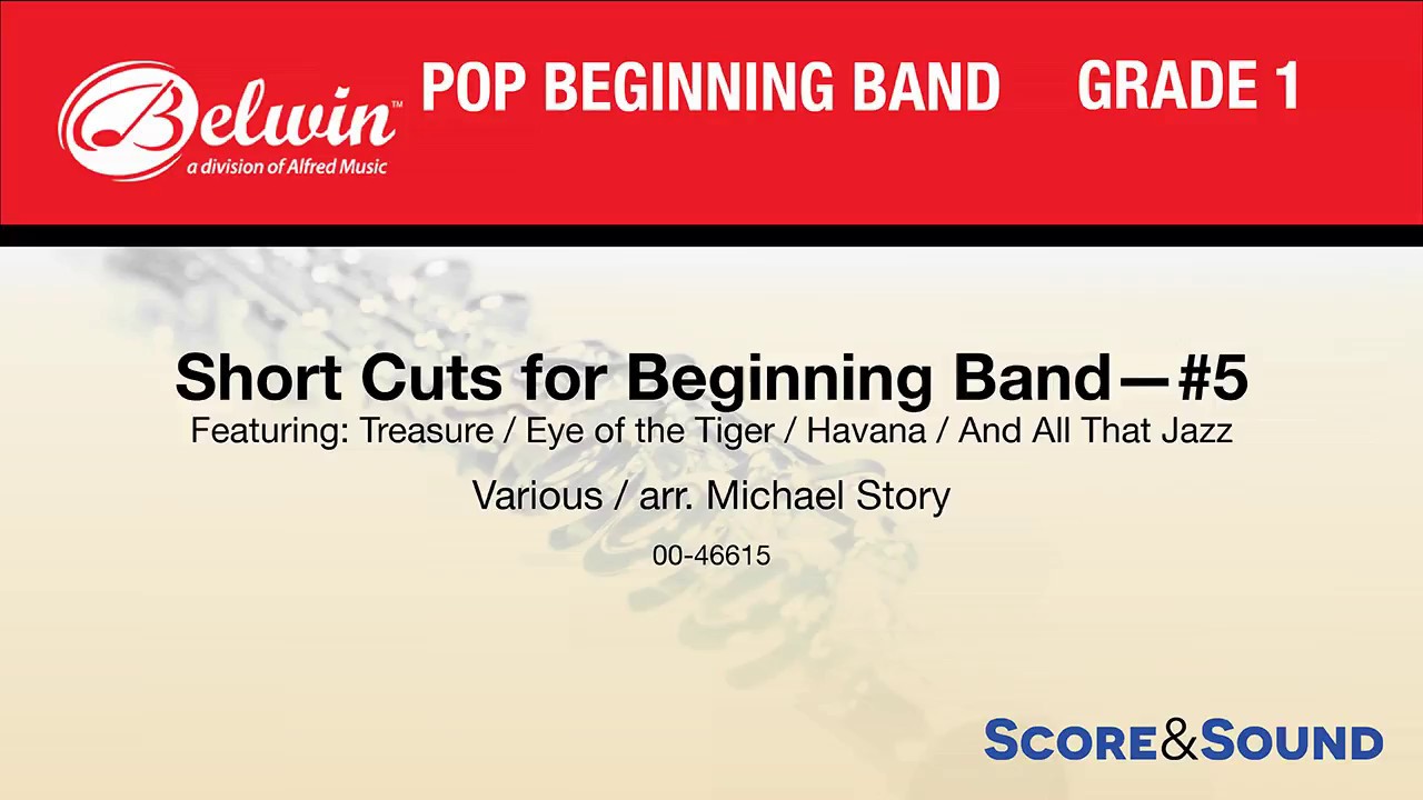 Short Cuts For Beginning Band 5 Arr Michael Story Score Sound Youtube